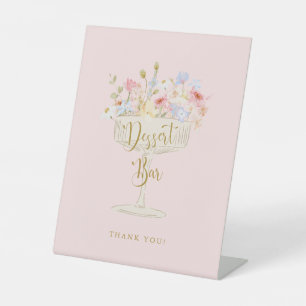 Pink Petals and Prosecco Shower Dessert Bar Sign