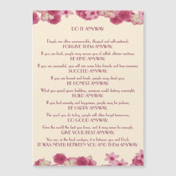 Pink Petals Do It Anyway by PawsitiveDesigns at Zazzle