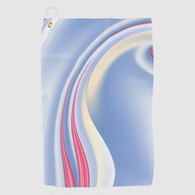 Pink Petals Golf Towel (Front)