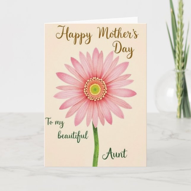 Pink Petals Heartfelt Wish Card (Front)