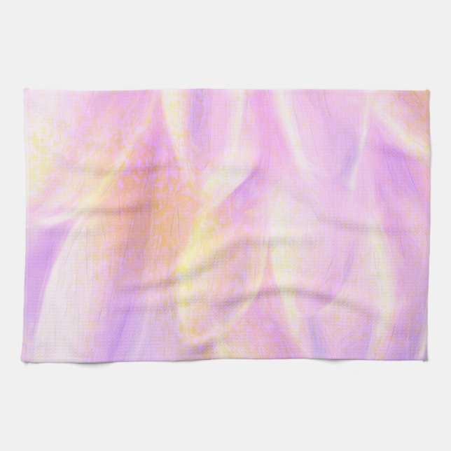 Pink Petals Kitchen Towel 16" x 24" (Horizontal)