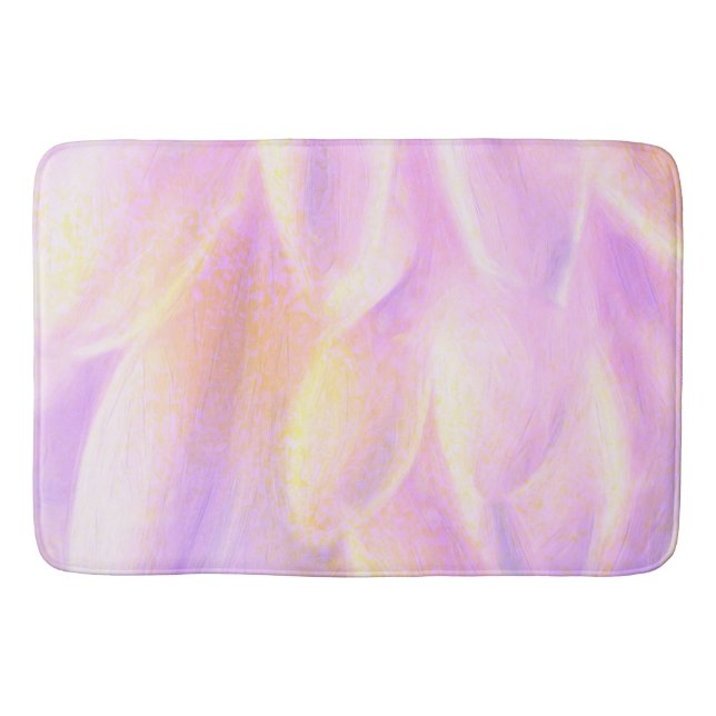 Pink Petals Large Bath Mat (Front)