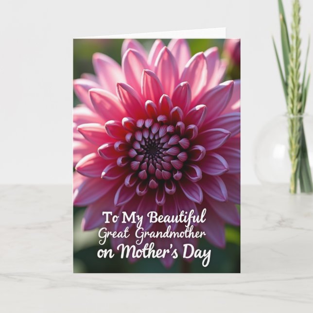 Pink Petals Mothers Love Card (Front)