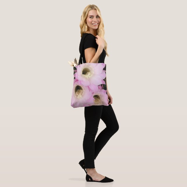Pink petals of the desert  tote bag (On Model)