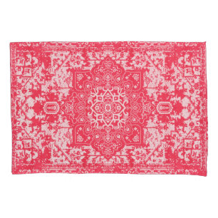 Pink Petals on Kilim Dreams Pillow Case