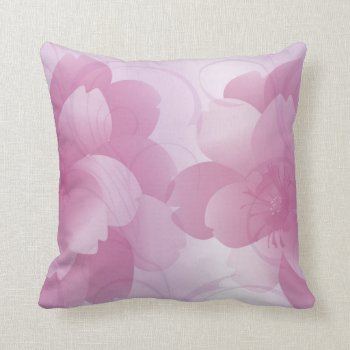 Pink Petals Throw Pillows by naiza86 at Zazzle
