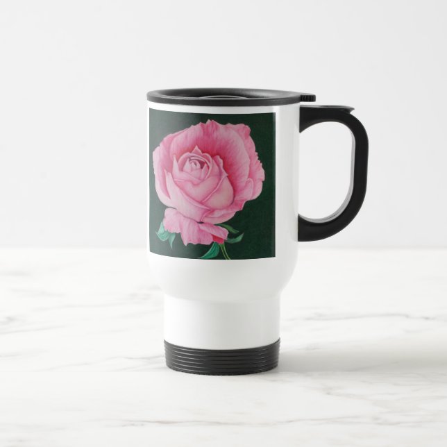 Pink Petals Travel Mug (Right)
