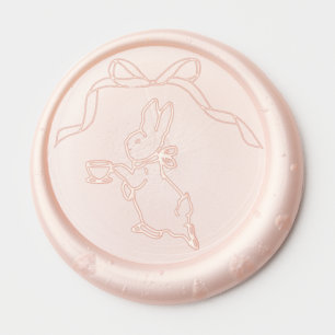 Pink Peter the Rabbit Beatrix Baby Shower Welcome  Wax Seal Sticker