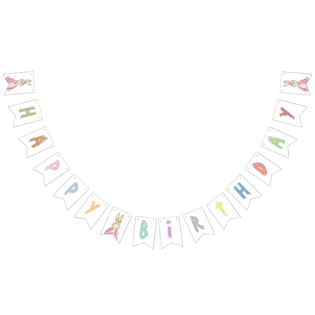 Pink Peter the Rabbit Bunting Flags (All)