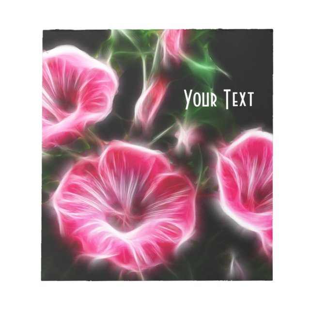 Pink Petunia Esoteric Floral Notepad (Front)