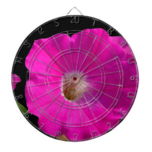 pink petunia flower dartboard