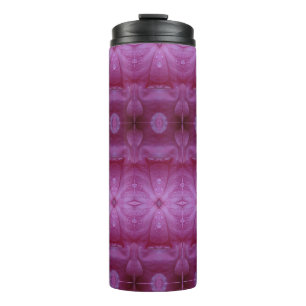 Pink Petunia Ikat 3 Thermal Tumbler