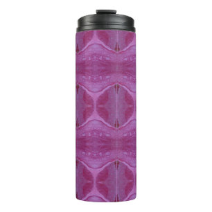 Pink Petunia Ikat 4 Thermal Tumbler