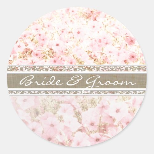 Pink Petunia On Elegant White Gradient Stickers