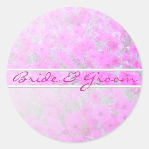 Pink Petunia On White Linen Stickers