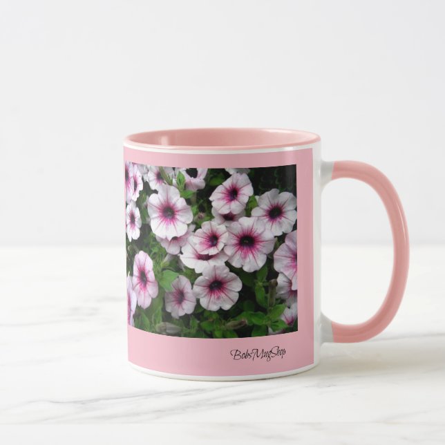 Pink Petunia Patch Mug (Right)