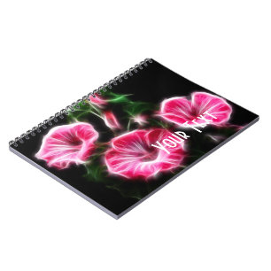 Pink Petunia Surreal Floral Notebook