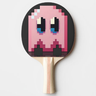 pink phantom pixel art fanart PacMan Ping Pong Paddle