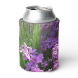 Pink Phlox and Grass Summer Floral Can Cooler