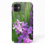 Pink Phlox and Grass Summer Floral iPhone 11 Case
