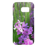 Pink Phlox and Grass Summer Floral Samsung Galaxy S7 Case