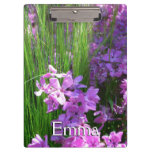 Pink Phlox and Grass Summer Floral Clipboard