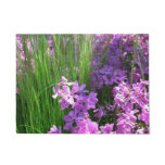 Pink Phlox and Grass Summer Floral Doormat
