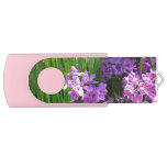 Pink Phlox and Grass Summer Floral Flash Drive