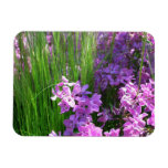 Pink Phlox and Grass Summer Floral Magnet