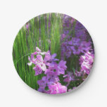 Pink Phlox and Grass Summer Floral Paper Plates