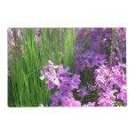 Pink Phlox and Grass Summer Floral Placemat