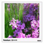 Pink Phlox and Grass Summer Floral Wall Sticker