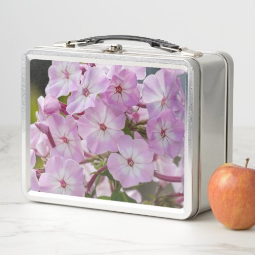 Pink Phlox Flower Canadian Photography Metal Lunch Box