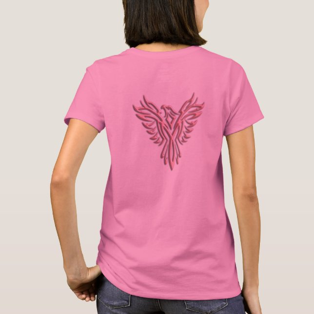 Pink Phoenix Rising T-Shirt (Back)
