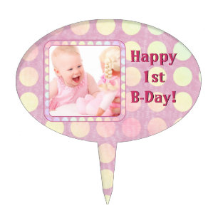 Pink Photo Frame Cake Pick