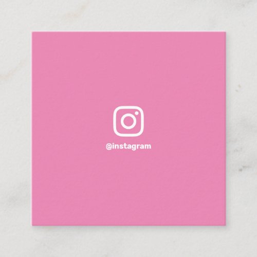 Pink photographer social media Instagram photo Calling Card
