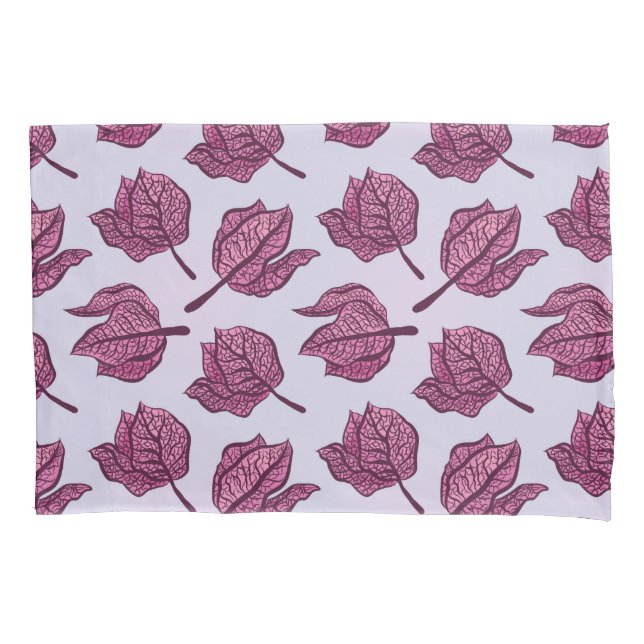 Pink Physalis Flower Pattern Pastel Botanical Pillow Case (Front)