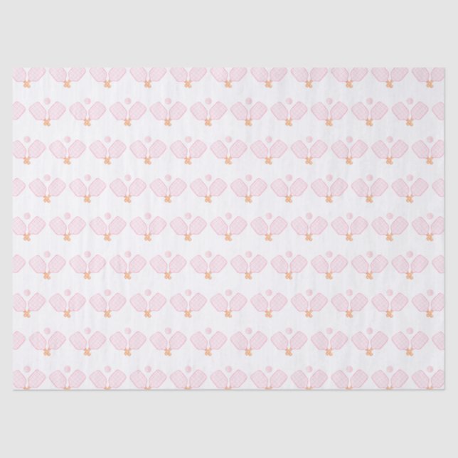 Pink Pickleall Paddle Tissue Paper (Front)