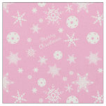  Pink💟 Pickleball🎄 Merry Christmas  Fabric