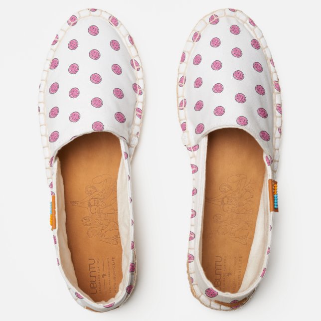 Pink PIckleball Sporty & Stylish Slip-On Espadrilles (Front)