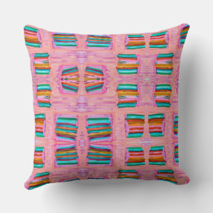 Pink Picnic Throw Pillow