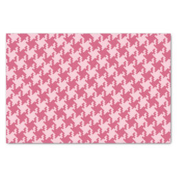 Pink Pied-De-Poule Pattern Custom Background Tissue Paper