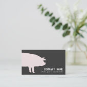 Pink Pig Business Card (Standing Front)