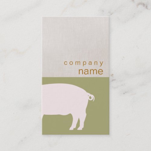Pink Pig Business Card