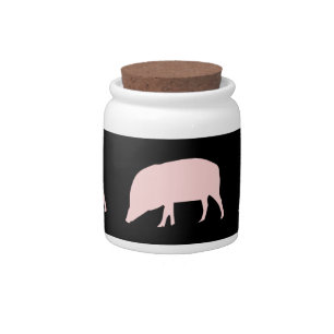 Pink Pig Candy Jar