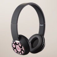 Pink Pig Face Headphones