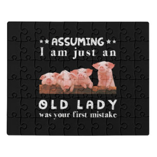 Pink Pig Jigsaw Puzzle