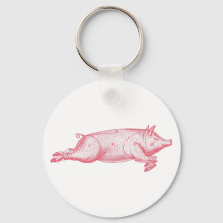 Pink Pig Key Ring