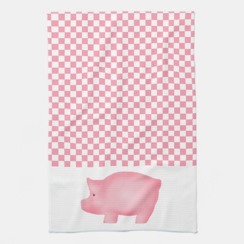 Pink Pig Kitchen Towel