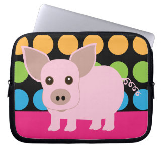 Pink Pig Laptop Sleeve